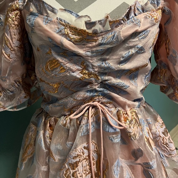 Buddy Love Romantic Puff Sleeve Lolita Style Mini Dress - Picture 4 of 11